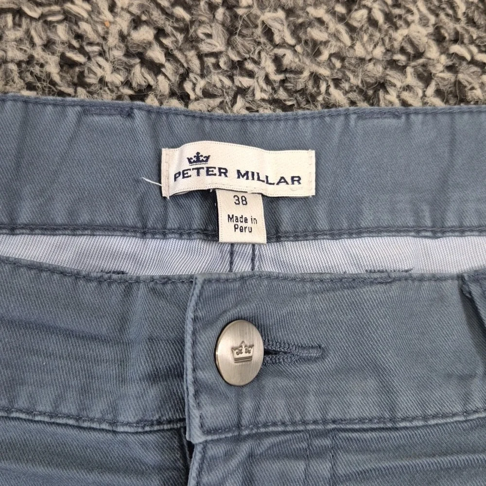 Peter Millar Men's 38x31 Twill 5‎ Pocket Soft Touch Off White Stretch ME0B47